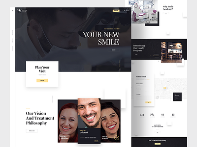 Digital Smile Academy - Homepage academy dental dentist digital homepage parallax smile website