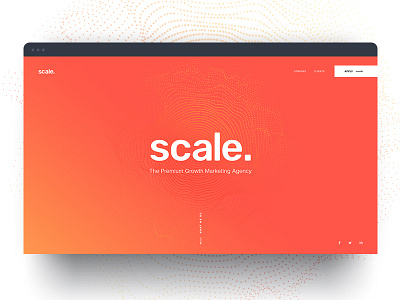 Scale Website - Early Stages agency clean header homepage landing page marketing scale web design website