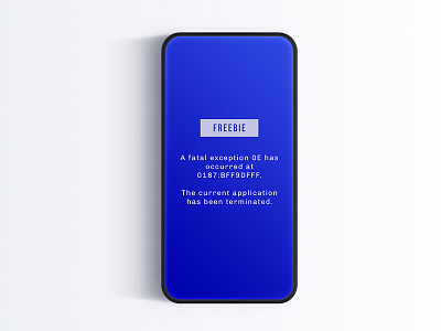 Freebie - Blue Mockup of Death