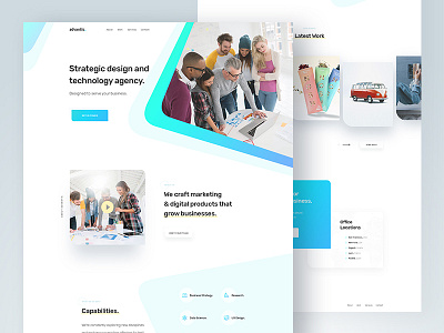 Advantis - Homepage advantis agency digital homepage layout marketing