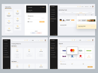 FX Linked broker chart dashboard log in login payment profit sign in sign up stats trade ui ux webapp website