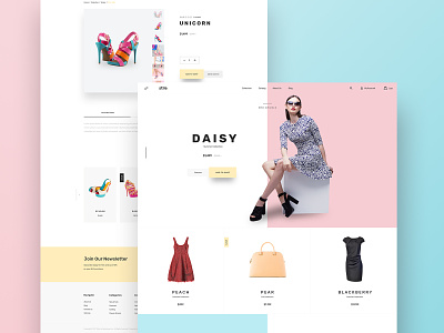 Stile Theme Variation 3 bigcommerce bootstrap design dress ecommerce homepage shoes shop stile theme ui ux website women