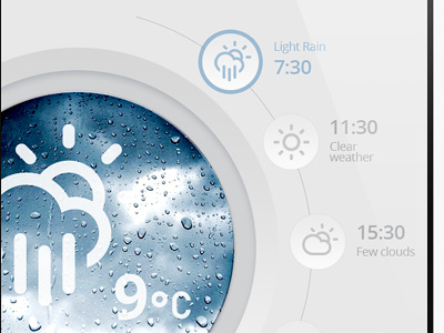 Weather App (washing machine) app app concept app design cloud interface ios iphone mobile ui weather