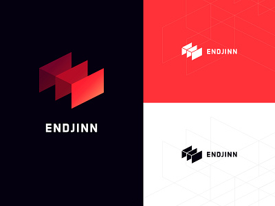Endjinn Logo ai app brand branding design endjinn logo mark type typogaphy