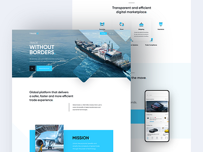 TradeX website v1 app automotive b2b branding cars dashboard header homepage landing page marketplace platform responsive responsive website vehicles web web design website