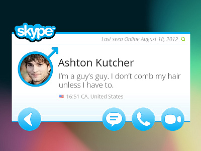 Skype Widget - Profile view android skype widget