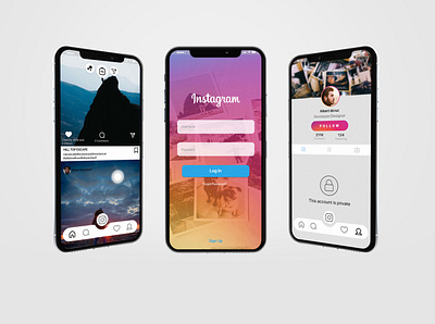 Instagram Redesign Concept concept design design designers dribbble instagram interaction redesign ui ux uxdesign