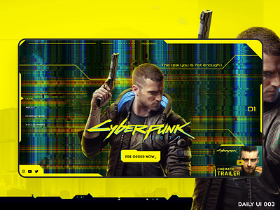 Daily UI 003 - Cyberpunk Webpage