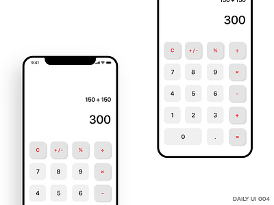Daily UI 004 - Calculator Design