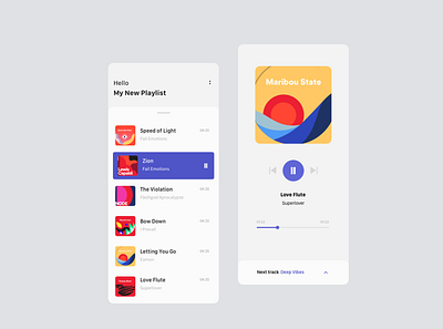 Music Player art design minimal mobile mobile app mobile ui ui ux