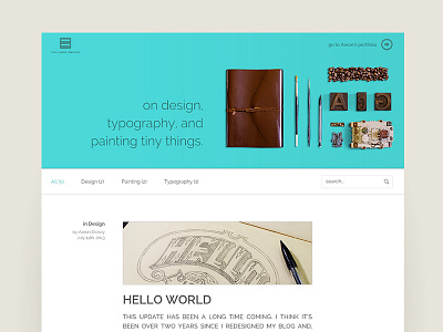 Blog design