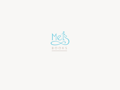 Mel's Books logo logo