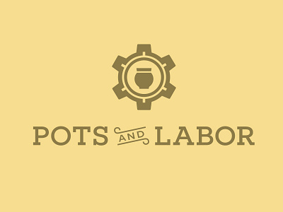 Pots & Labor logo second option branding logo