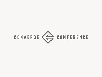 Converge Conference Rough Alternate 02 branding concept icon line art logo