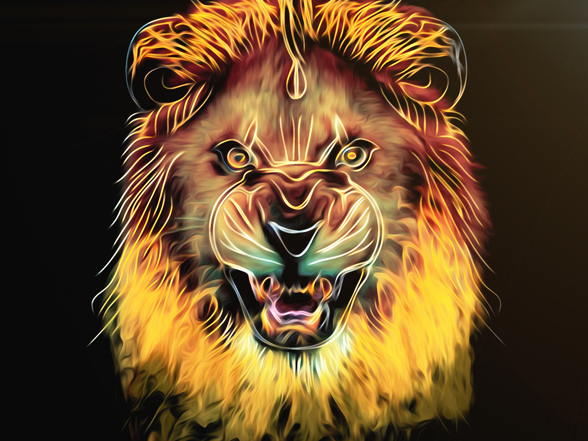 Lion Illustration Art By Muneeb Hussain Modi On Dribbble