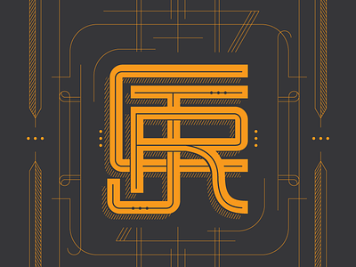 RJC Monogram lettering monogram typography vector