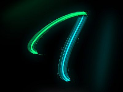 I 36days 36daysoftype 3d design illustration lettering logo neon script typography