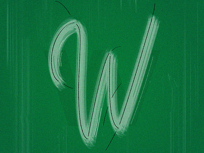 W 36days 36daysoftype design handlettering lettering lettering challenge logo script texture typography