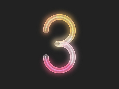 3 36days 36daysoftype design illustration lettering lettering challenge logo neon type type art typography vector