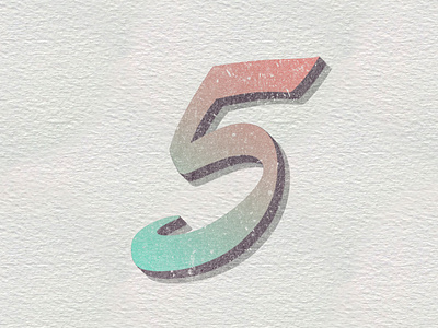 5 36days 36daysoftype 3d design handlettering illustration lettering lettering challenge logo script texture type type art typography vector