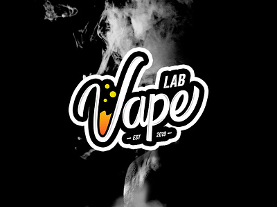 VapeLab Logo branding design handlettering illustration lettering lettering challenge logo script type type art typography vector