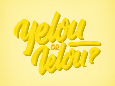 Yelou or ielou lettering lettering challenge typography