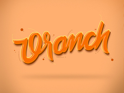 Oranch illustration lettering lettering challenge typography