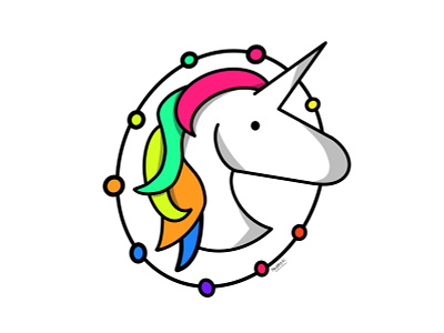 #drawing ✏️ - Unicorn design drawing icon illustration ipad procreate unicorn web