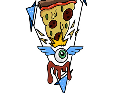 #drawing ✏️ - Yummy app design drawing eye eyes fly icon illustration ipad pizza procreate universe web yummy