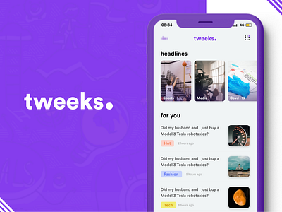 Tweek design news ui uiux ux