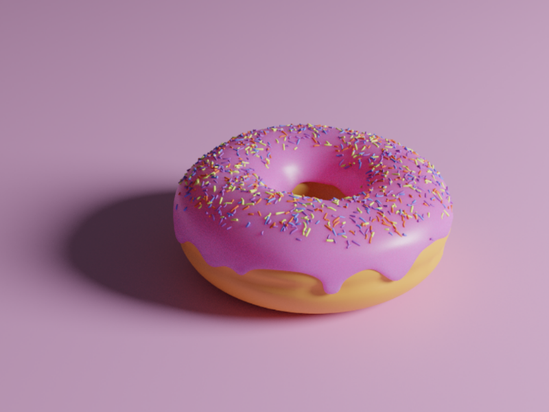 blender render donuts