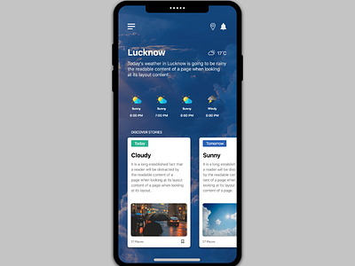 Weather app weather ui ux mobile design