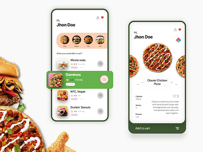 Food App UI app ui ux design food mobile