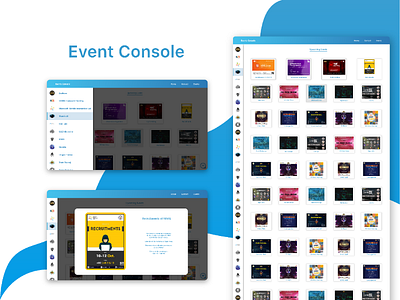Event console web ui design inspiration