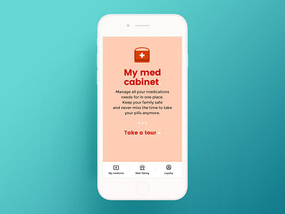 My Med Cabinet App — 1 cabinet cards health apps medicine typography ui user interface design ux