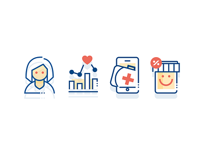 HealthHub — Section Icons cards health health apps hub icons information medicine navbar typography ui user interface design ux