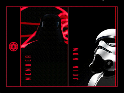 Daily UI challenge #001 — Sign Up app challenge daily dailyui dark side empire sign up star wars ui vader