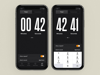 Daily UI #014 - Countdown Timer alarm app countdown timer countdowntimer dailyui design interface typography ui user interface design ux visual design