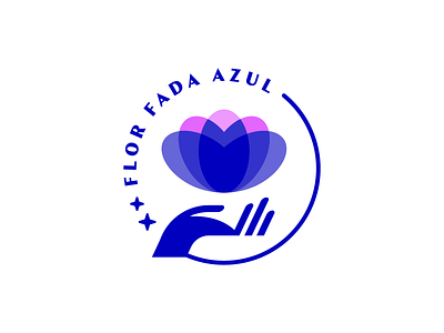 Blue Fairy Flower blue blue and purple branding delicate flower logo flowers icon illustration logo logo designer nature plants tea thai vector visual design