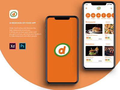 Ui Redesign of Food Application