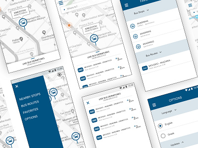 Oasa Telematics App Redesign app bus design public transport ui