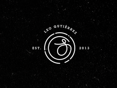 LG Personal Brand black branding grunge icon logo stroke white