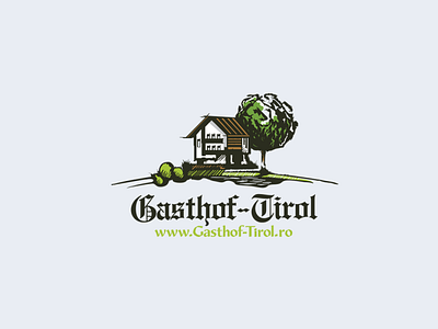Gasthof Tirol Logo branding design icon identity illustration ink logo mark