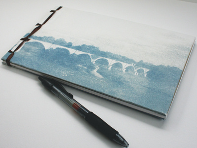 Blank Journal with Cyanotype Covers book cyanotype japanese binding journal photography