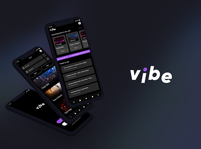 The Vibe mobile application 3d animation app art branding design flat graphic design icon illustration illustrator logo minimal motion graphics typography ui ux vector web website