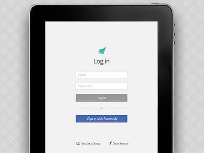 Tablet Native App Login