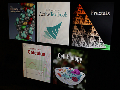Sample ActiveTextbooks book covers sample textbooks