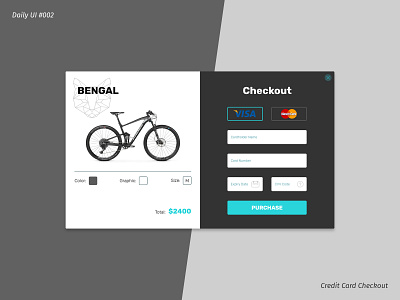 Daily UI #002 checkout ecommerce shop ui web