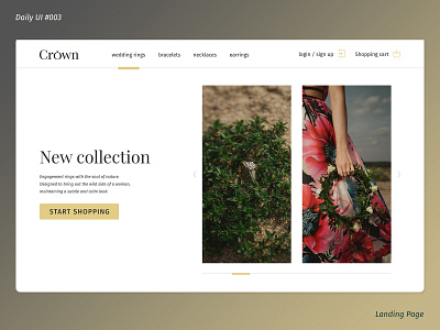 Daily UI #003 landing page ui design web