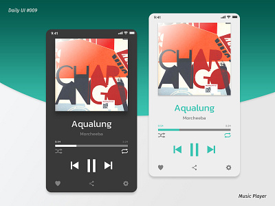 Daily UI #009 app music player ui